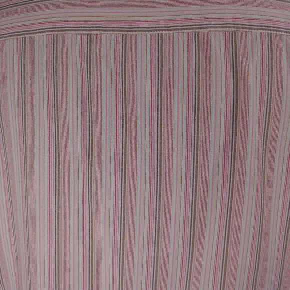 Zenformen Work  Office Business Casual Bitton Down Dress Shirt Pink Stripes XL - Picture 7 of 9